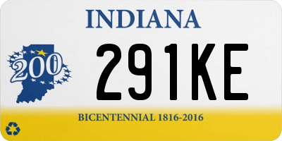 IN license plate 291KE