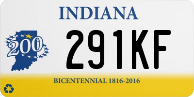 IN license plate 291KF