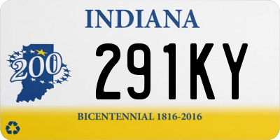 IN license plate 291KY