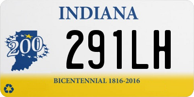 IN license plate 291LH