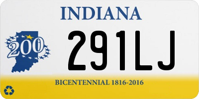 IN license plate 291LJ