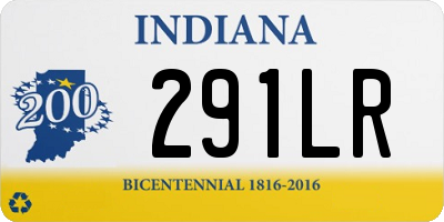 IN license plate 291LR