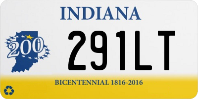 IN license plate 291LT