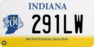 IN license plate 291LW