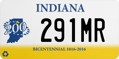 IN license plate 291MR