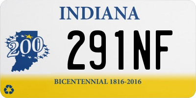 IN license plate 291NF