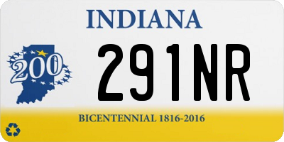 IN license plate 291NR