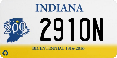 IN license plate 291ON