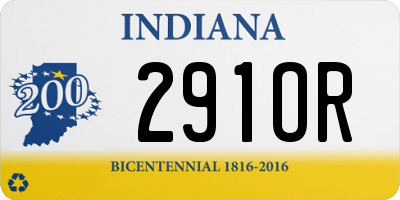 IN license plate 291OR