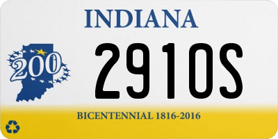 IN license plate 291OS