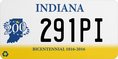 IN license plate 291PI