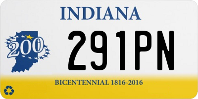 IN license plate 291PN