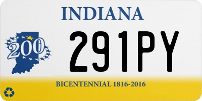 IN license plate 291PY