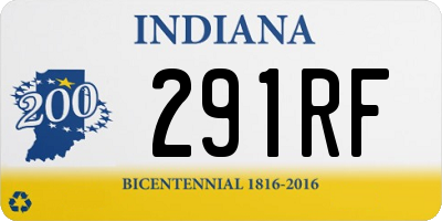 IN license plate 291RF