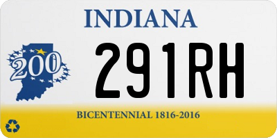 IN license plate 291RH