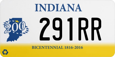 IN license plate 291RR