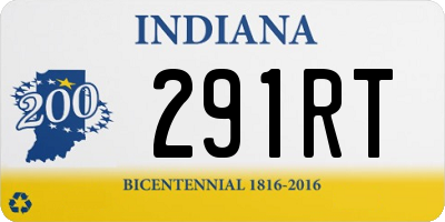 IN license plate 291RT