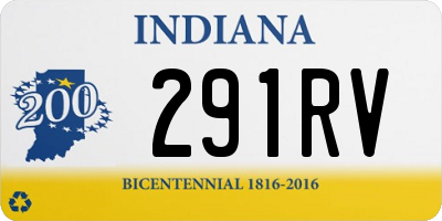 IN license plate 291RV