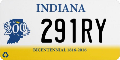 IN license plate 291RY