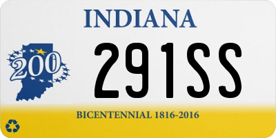 IN license plate 291SS