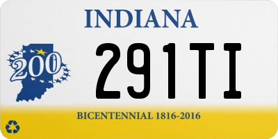 IN license plate 291TI