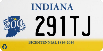 IN license plate 291TJ