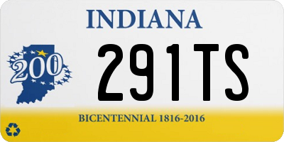 IN license plate 291TS