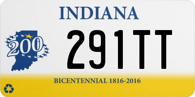 IN license plate 291TT