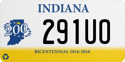 IN license plate 291UO