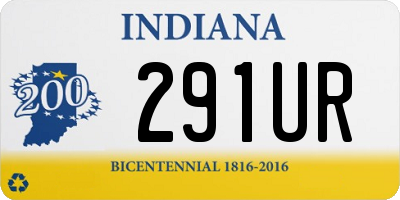 IN license plate 291UR