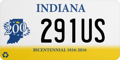 IN license plate 291US