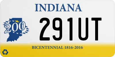 IN license plate 291UT