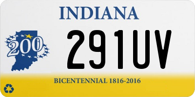 IN license plate 291UV