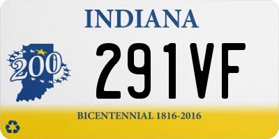 IN license plate 291VF