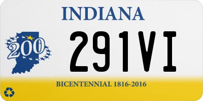 IN license plate 291VI