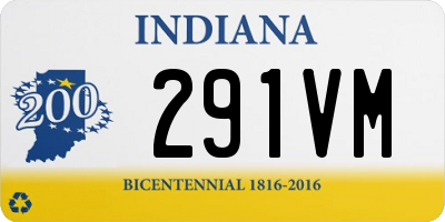 IN license plate 291VM