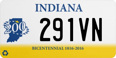 IN license plate 291VN