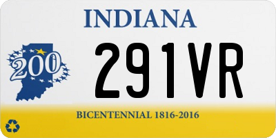 IN license plate 291VR