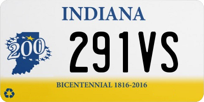 IN license plate 291VS