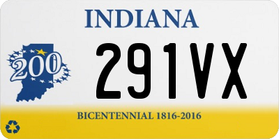 IN license plate 291VX