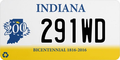 IN license plate 291WD