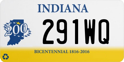 IN license plate 291WQ