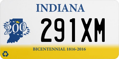 IN license plate 291XM