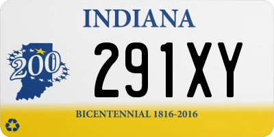 IN license plate 291XY