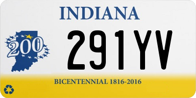 IN license plate 291YV