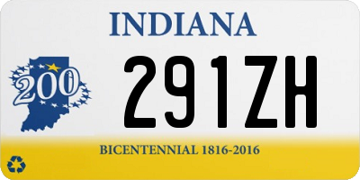 IN license plate 291ZH