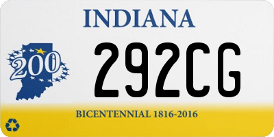 IN license plate 292CG