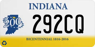 IN license plate 292CQ