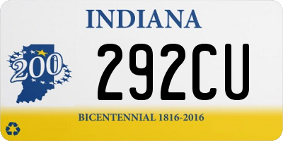 IN license plate 292CU