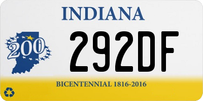 IN license plate 292DF